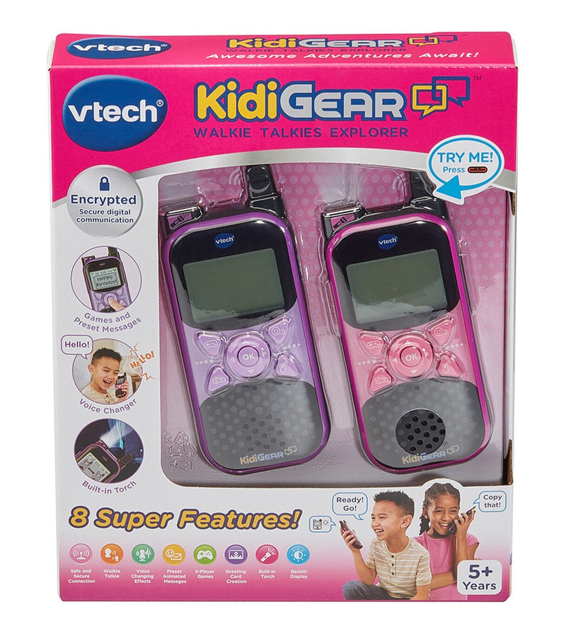 Vtech Kidigear Walkie Talkies Explorer -  Pink