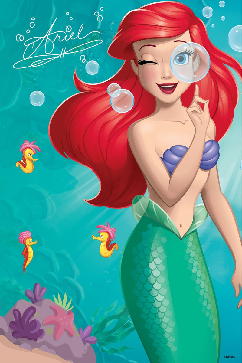 Ariel, Disney, 200pc, Lenticular Puzzle, Shaped Tin