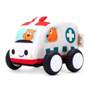 Hape | Pull-Back Plush Car Set