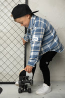 Cracked Soda | Finn Shirt Jacket blue 3-8