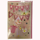 Baby Girl Banner Deluxe Card
