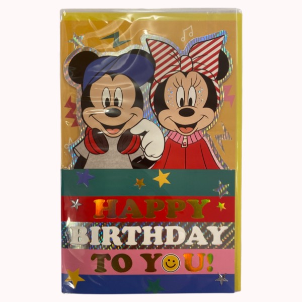 Minnie & Mickey Premium Birthday Card