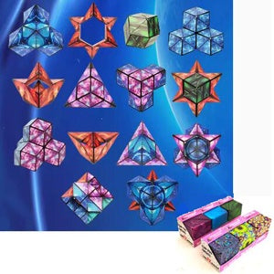 Changeable 5D Magnetic Magic Cube - Assorted