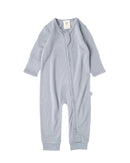 Babu | Merino All-in One Footless Slim Periwinkle