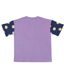 The Girl Club | Purple Wash Colourblock Tee