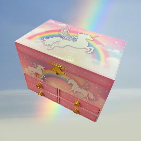 Pink Poppy | Unicorn Dreamer Medium Musical Jewellery Box