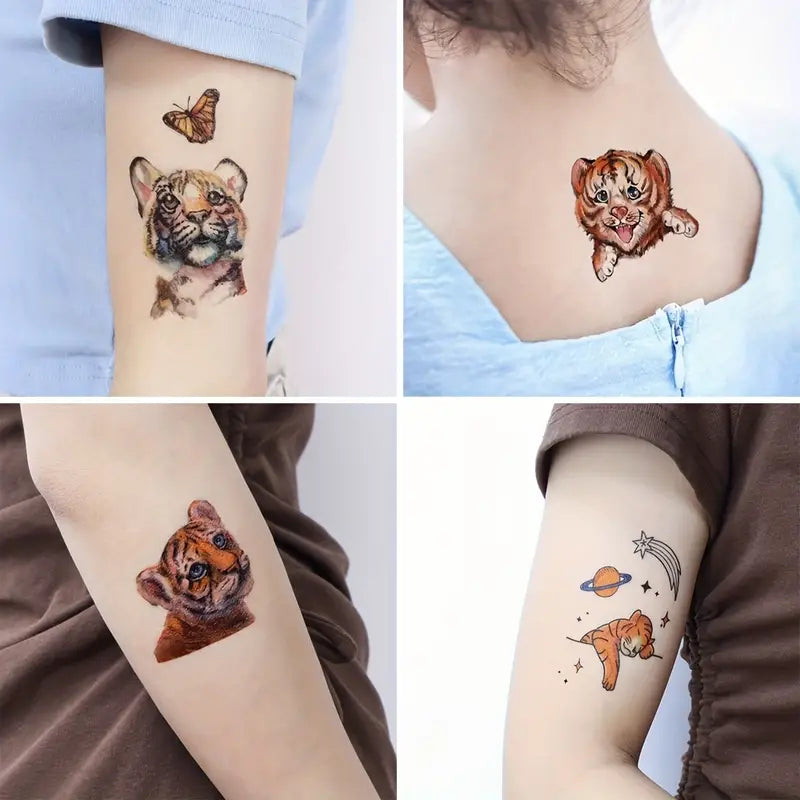 Tiger Temporary Tattoos