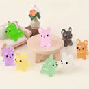 Cute Mini  Luminous Resin Bulldog
