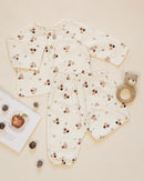 Quincy Mae | Woven Pant Apples - Natural