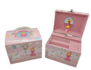 Musical Jewellery Box with Pearl Handle-Princess & Unicorn