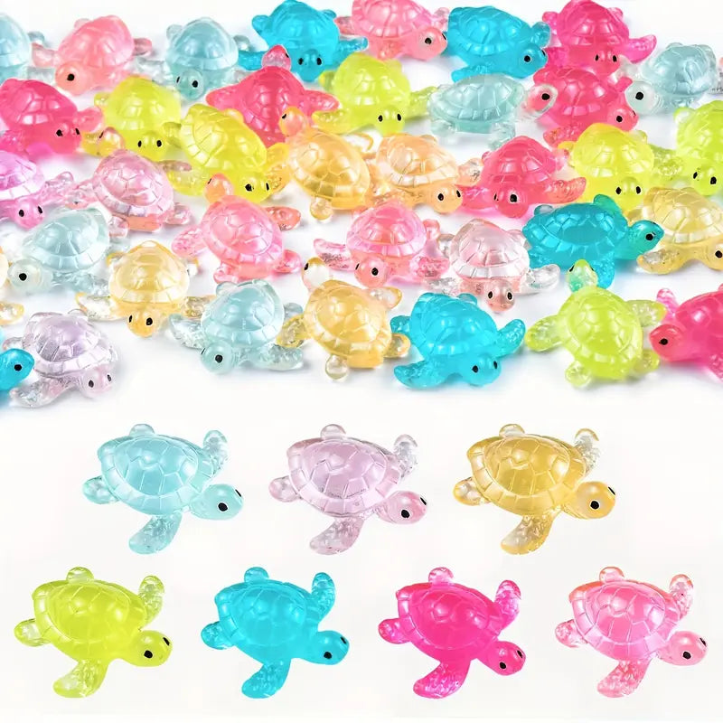 Colourful Luminous Cute Resin  Turtle - Asst
