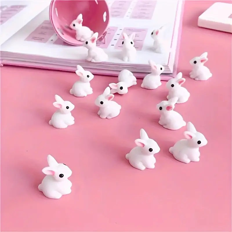 White resin bunnies - Mini 50c each