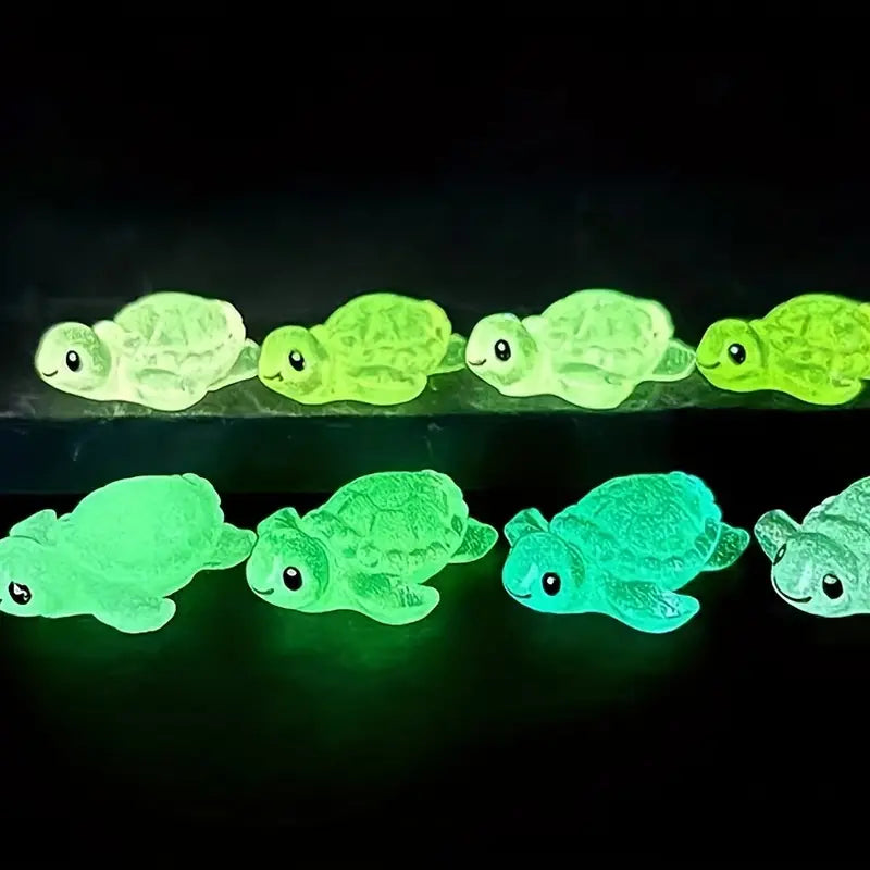 Colourful Luminous Cute Resin  Turtle - Asst