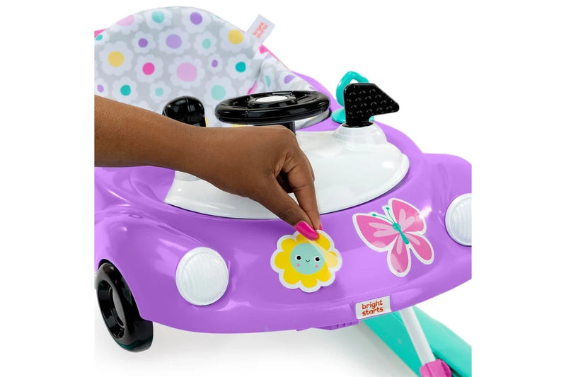 Bright Starts: Little Speedster 3 in 1 Car Walker - Purple Power