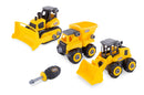JUNIOR BUILDER 3 IN 1 BUILDER INCLUDES PARTS FOR DUMP TRUCK - WHEEL LOADER - DOZER