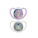NUK - Space Night Silicone Soother 18-36mthd 2pc - Fox & Firefly