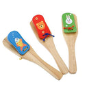 Kids Musical Percussion Instrument Wooden Castanet Clapper w/Handle