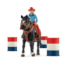 Schleich |  42576 Cowgirl Barrel Racing Fun