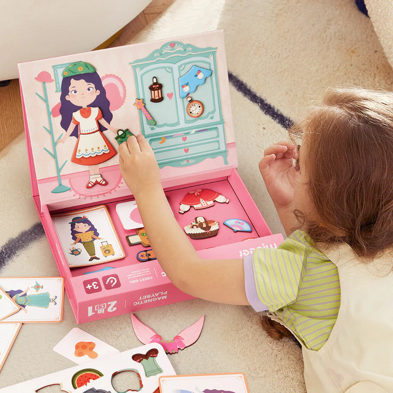 Mideer | Playset with Magnetic Board Cute Girl