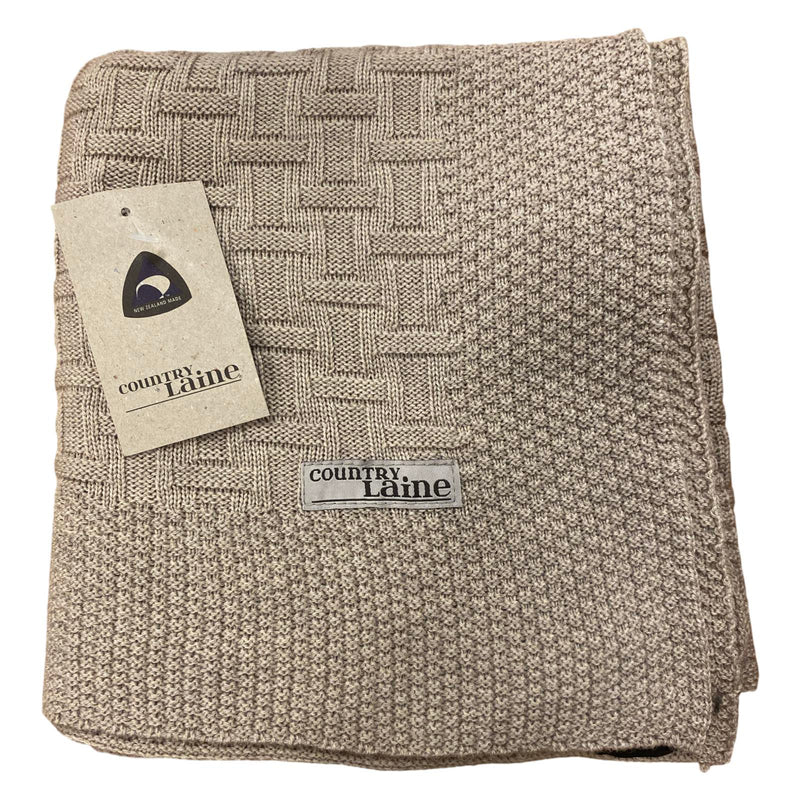 Country Laine | Basket Weave Wool Blanket