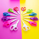 BAZIC 5" Blunt & Pointed Tip School Scissors(2/Pack)