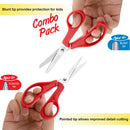BAZIC 5" Blunt & Pointed Tip School Scissors(2/Pack)