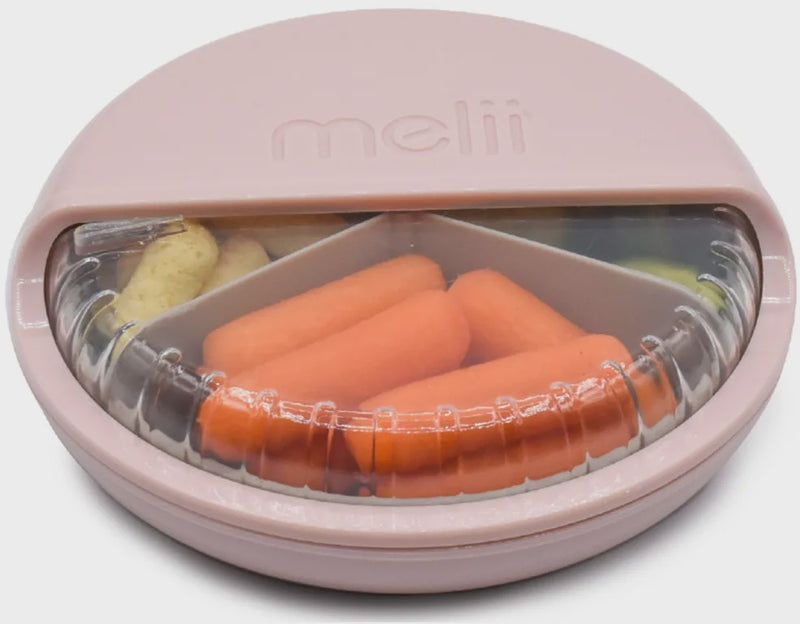 Melii: Spin Snack Container - Pink & Grey