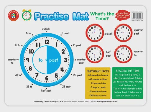 LCBF: Practice Mats - What's The Time