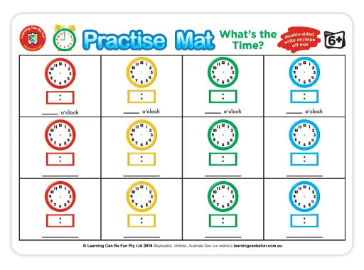 LCBF: Practice Mats - What's The Time