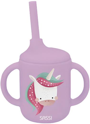 Sassi: Silicone Sippy Cup - Sparkly the Unicorn