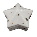 Trinket Box - white with Stars 65mm
