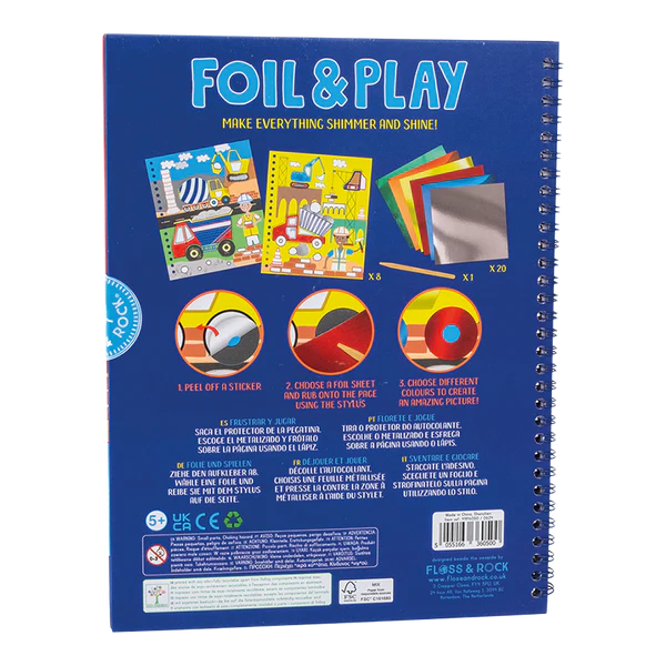 Floss & Rock | Construction Foil & Play RRP $29.99