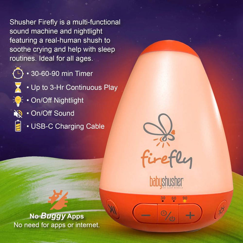 Baby Shusher FireFly - Shushing Night Light