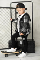 Cracked Soda Noah Hooded  Shirt Jacket black 3-8