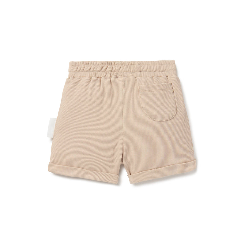 Aster & Oak | Taupe Rib Shorts