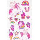 Pink Poppy | Unicorn Temporary Tattoos