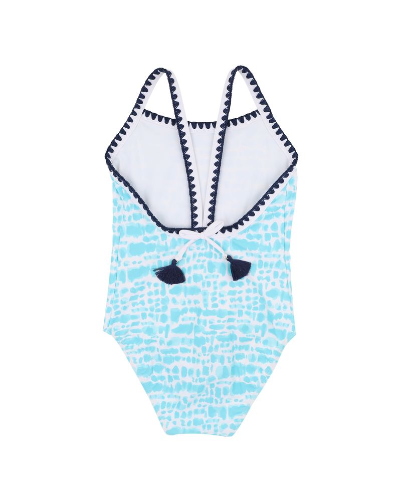 Minihaha | Koa Print  Aqua Swimsuit 8-14 YRS