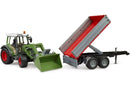Bruder: 1:16 Fendt Vario 211 with Front Loader & Tipping Trailer