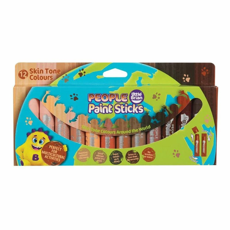 Little Brian People Paint Sticks, 12 Pack