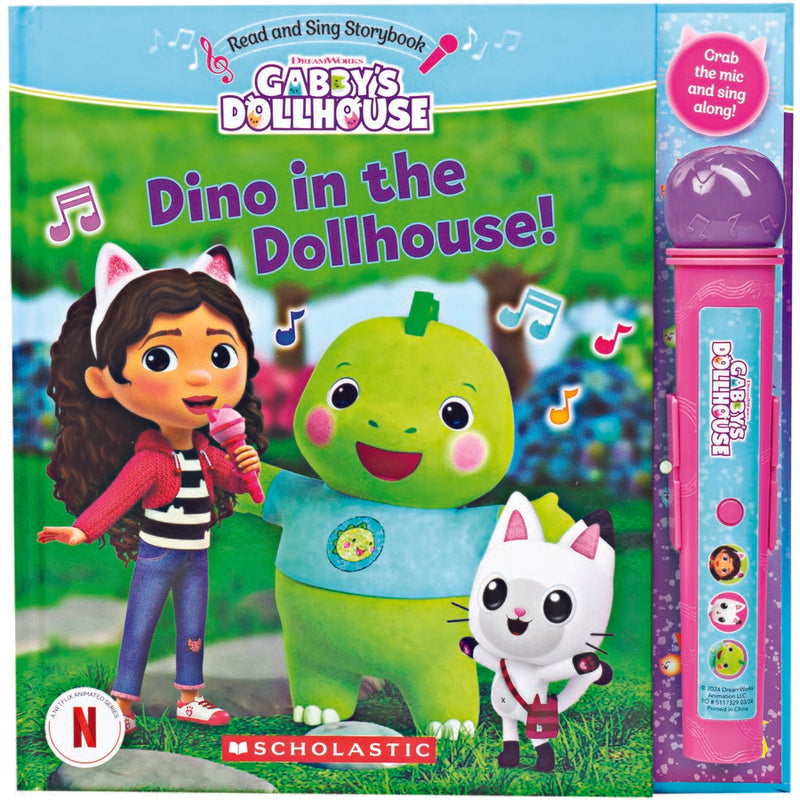 Dino in the Dollhouse!: Read and Sing Storybook with Microphone