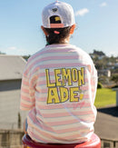 The Girl Club | Pink Stripe Lemonade Boxy Tee