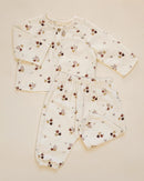 Quincy Mae | Woven Pant Apples - Natural