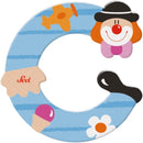 Wooden  Colourful Clown Letters A-Z Asst