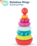 B. toys Rainbow Rings Stacking Rings