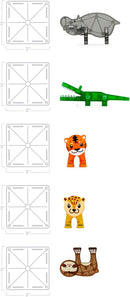 Magna-Tiles | Jungle Animals 25-Piece Set
