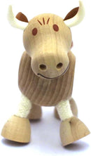 Anamalz Poseable Wood Figurine - Bull
