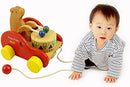 Poko Bear Drummer Car Toy Wooden Push Pull Toys RRP $49.99  SPECIAL