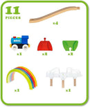 BRIO My First Rwy Light Up Rainbow Set 11 pieces