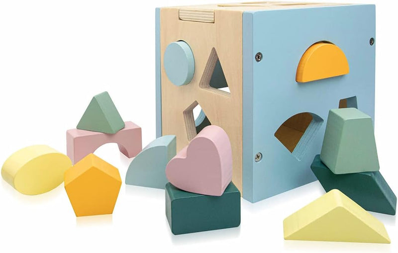 Sassi Junior Wooden Shape Sorter & book