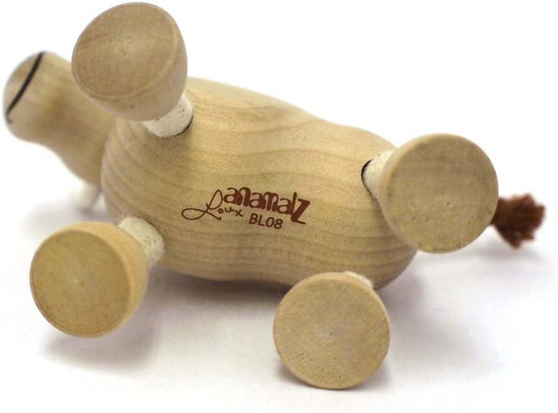 Anamalz Poseable Wood Figurine - Bull